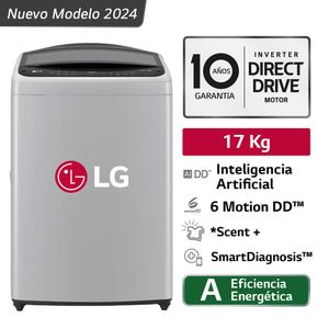 Lavadora LG WT17DV6T 17KG AI DD Inteligencia Artificial Gris