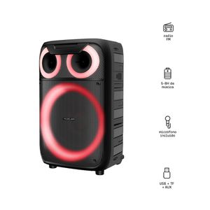 Parlante Karaoke LED  Küzler 1600W con jalador ERWIN-102 Negro