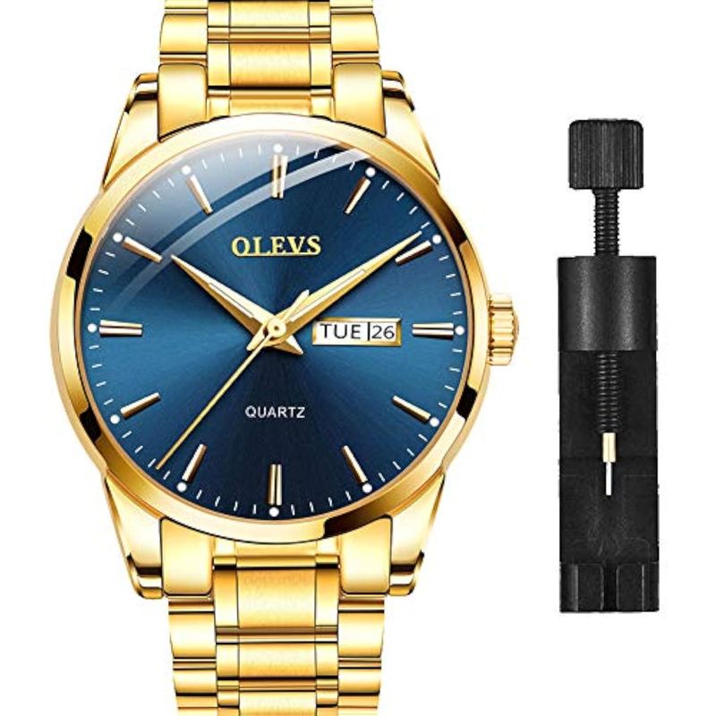 Reloj Casual Olevs 2019 para Hombre en Dorado Real Plaza