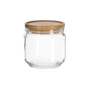 Canister de Vidrio con Tapa Hermética Bambú 700 ml