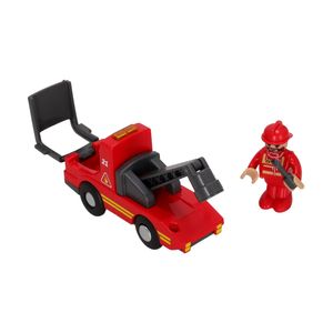 Transporte Construcción de Madera con Personaje S