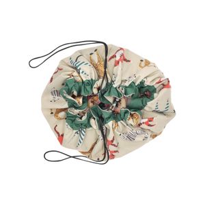 Alfombra Saco Textil con diseño ø100