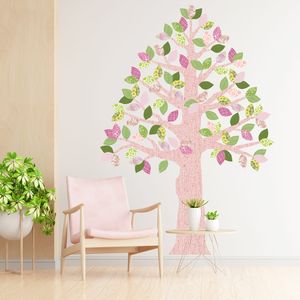 Vinilo Decorativo Stickart Árbol Cedro Rosa y Rosa Mediano Sticker Pegatina
