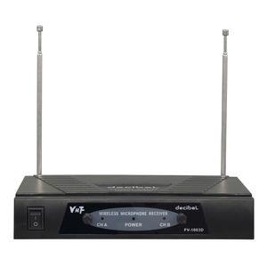 Micrófono inalámbrico Decibel FV-1003D frecuencia VHF, receptor base X2 mic