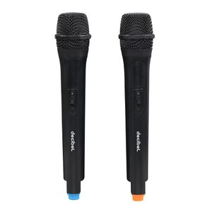 Micrófono inalámbrico Decibel FV-1003D frecuencia VHF, receptor base X2 mic