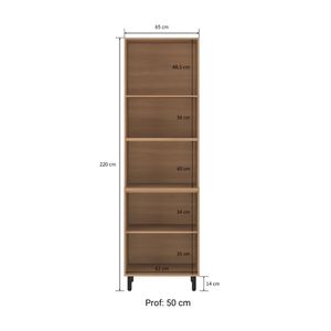 Modulo de Cocina Havana 2 Puertas Vidrio Fume MDP 50cm CasaMia