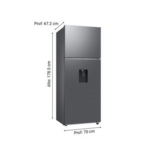 Refrigeradora Samsung RT42DG6730S9PE 407L Plata