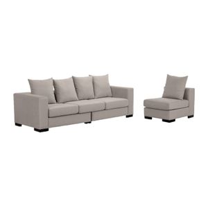 Juego de Sala New York 3-1 Beige Oscuro