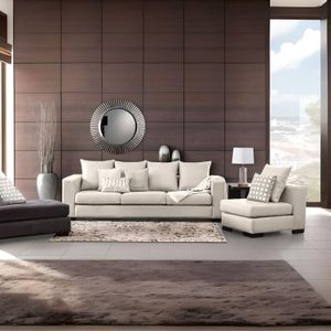 Juego de Sala New York 3-1 Beige Claro