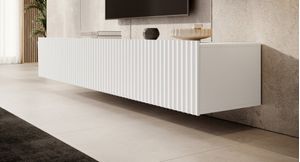 Mesa de TV Flotante Lika color Blanco 4 puertas TU MESITA