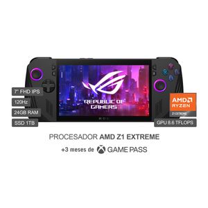 Consola portátil Asus ROG Ally X 2024, Z1 Extreme, 1TB SSD, 24GB ram