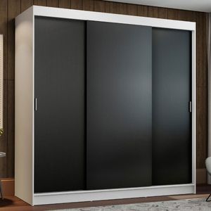 Ropero Reno 3 Puertas Corredizas 4 Cajones