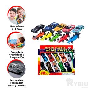 Carritos de Colores de Tono Multicolor Y+Papel de Regalo