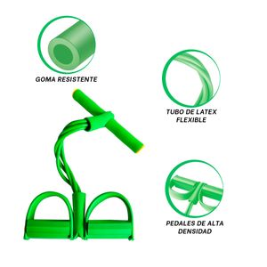 Liga Resistente para Entrenar de Color Verde Y+Stickers