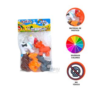 Set de Juegos de Granja 5 Unidades Multicolor Y+Stickers