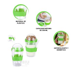 Vaso Practico y Ligero de Color Verde Y+Agendita