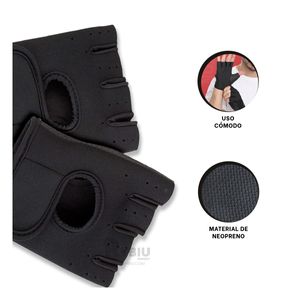 Guantes para Deporte Estandar Tono Negro Y+Papel de Regalo