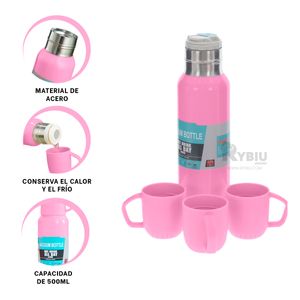 Termo Ideal para Mantener el Calor en Rosado Y+Agendita