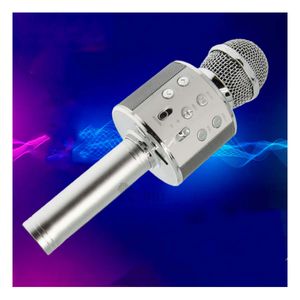 Microfono para Podcast en Color Plomo Y+Papel de Regalo