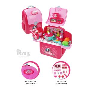 Set Portatil Creativo para Jugar de Color Rosado Y+Agendita