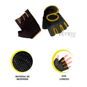 Guantes Comodos para Ejercitarse Color Amarillo Y+Stickers