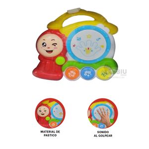 Tambor Diseño de Tren Multicolor Y+Agendita