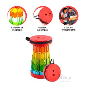 Silla Practica Multicolor en Tapa Rojo Y+Papel de Regalo