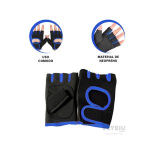 Guantes de Facil Uso Deportivos en Color Azul Y+Agendita