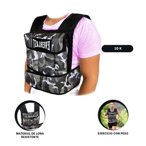 Chaleco de Entrenamiento Camuflado Blanco Y+Stickers