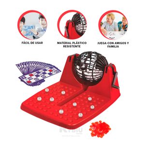 Bingo para Fiestas y Celebraciones Rojo Y+Papel de Regalo