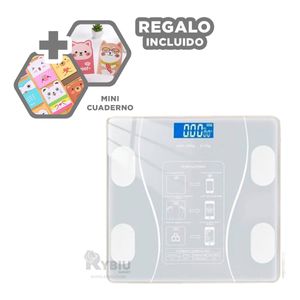 Balanza con Pantalla Digital en Blanco Y+Agendita