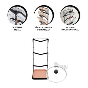 Organizador Util para Tapas en Negro Y+Papel de Regalo