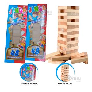 Jenga para Niños de Material y Tono Madera Y+Papel de Regalo