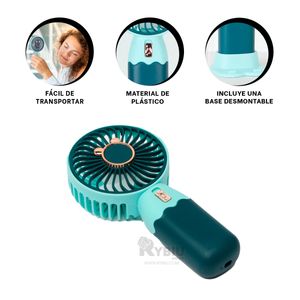 Ventilador para Habitacion en Color Verde Y+Agendita