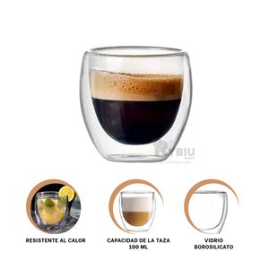 Taza Superficie Dual en Transparente Y+Papel de Regalo