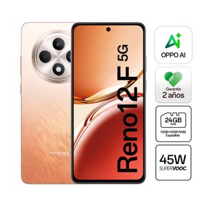 Celular Oppo Reno 12F 5G 6.67" 12GB RAM 256GB Naranja