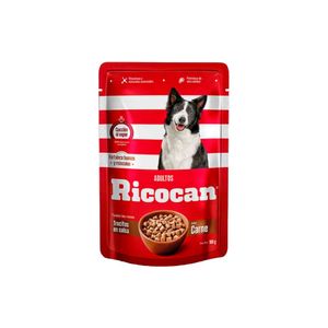 Ricocan Adulto Trocitos Carne Pouch 100Gr X12 Un