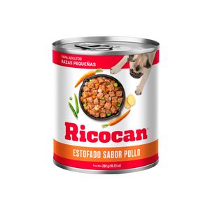 Ricocan Adulto Estofado Pollo Raza Pequeña Lta 290Gr X12 Un