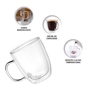 Vaso Moderno y Practico en Transparente Y+Post-it adhesivos