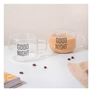 Taza para Desayuno de Color Transparente Y+Papel de Regalo