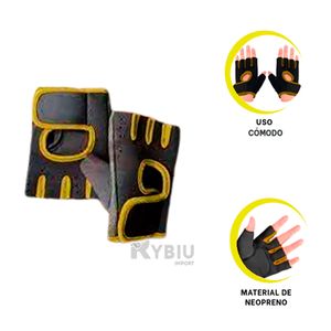 Guantes de Facil Uso Deportivos en Color Amarillo Y+Agendita