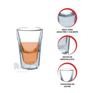 Taza Ideal de Bebidas Transparente Y+Post-it adhesivos