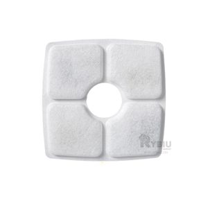 Set de Dos Filtros para Fuente de Agua de Mascota Blanco