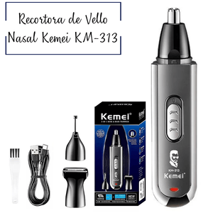 Recortadora Nasal Barba Cejas Y Oído Recargable Kemei KM-313