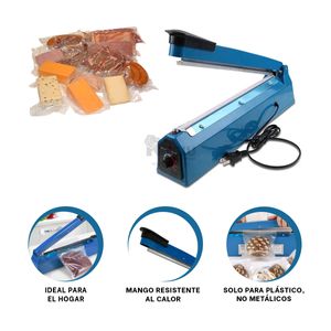 Sellador de Plastico Compacto y Util Azul Y+Papel de Regalo