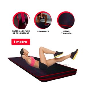 Colchoneta Fitness Talla S en Negra con Rojo Y+Agendita