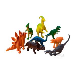 Set de Dinosaurios de Juguete con Accesorios en Multicolor