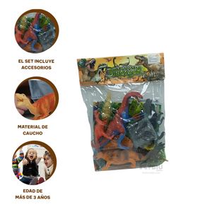 Set Variado de Dinosaurios en Mixto Y+Stickers
