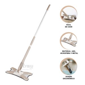Trapeador con Diseño Ergonomico en Beige Y+Papel de Regalo