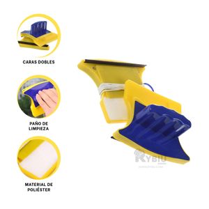 Limpiador Manual de Lunas de Color Amarillo Y+Agendita